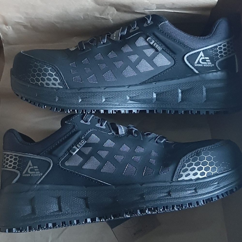 Slip-Resistant Work Shoes